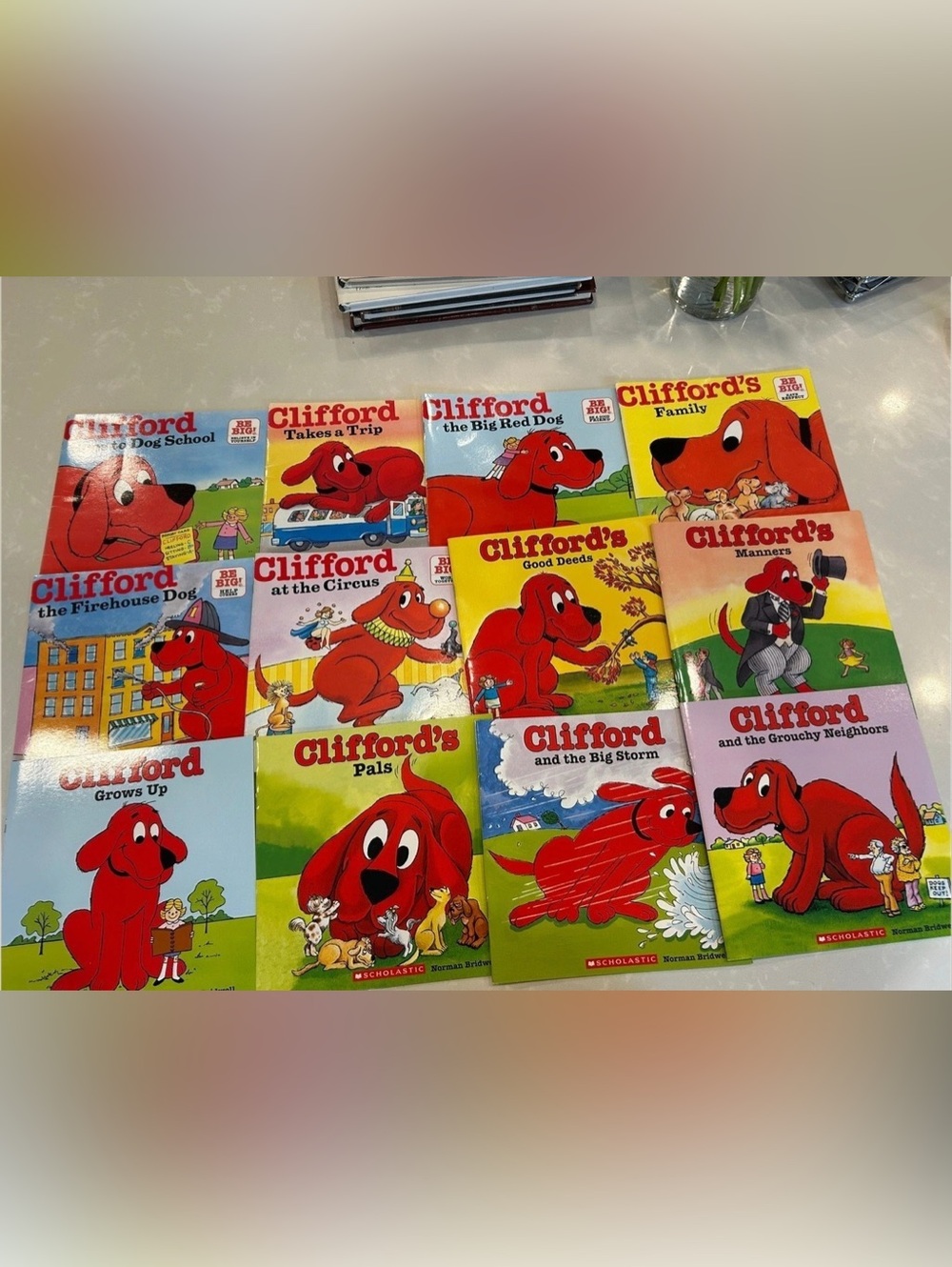Scholastic Clifford the Big Red Dog book lot Children's Book Lot